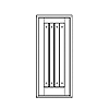 V-Groove Plank door with clavos
Unit Dimension 33-1/2" x 81-1/2"
Door Dimension 32" x 79"
Panels - v-groove
Glazing - none